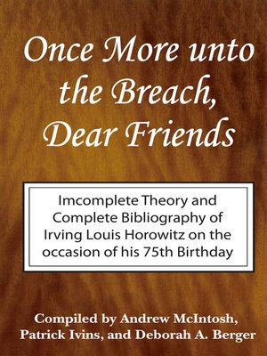 cover image of Once More Unto the Breach, Dear Friends